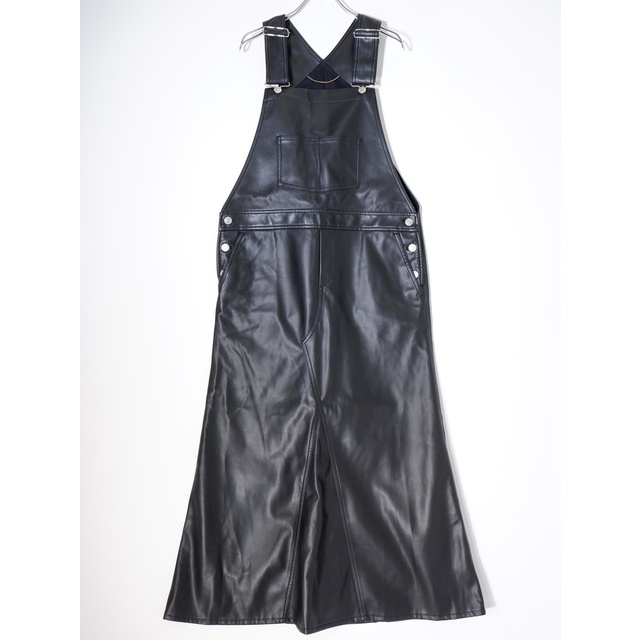 アパルトモンL'Appartement 2022SS Artificial Leather Overall Skirtアーティカルレザー オーバーオール スカート【38】【LTUA70582】