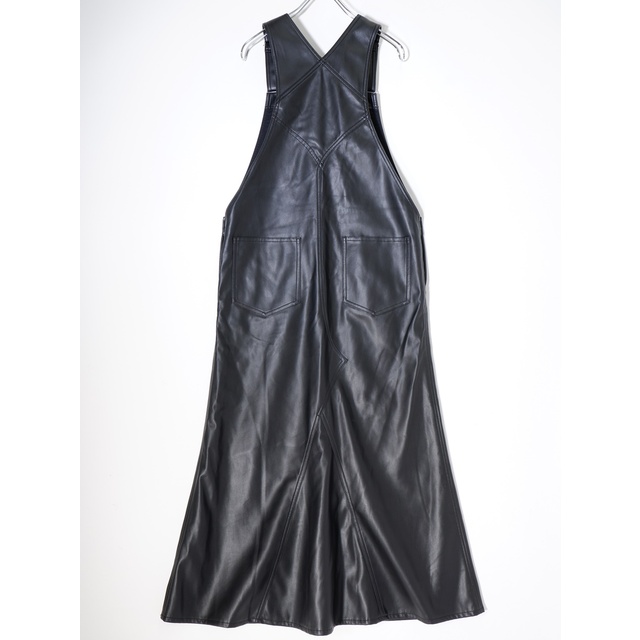 アパルトモンL'Appartement 2022SS Artificial Leather Overall Skirtアーティカルレザー  オーバーオール スカート【38】【LTUA70582】