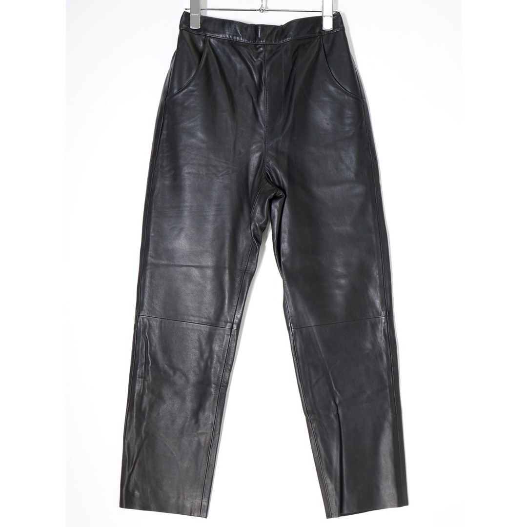 L'Appartement DEUXIEME CLASSE(アパルトモンドゥーズィエムクラス)のRAW+ロゥタス L'Appartementアパルトモン購入2021SS Leather Cropped Pantsレザークロップドパンツ新品【34】【LPTA70581】 レディースのパンツ(その他)の商品写真