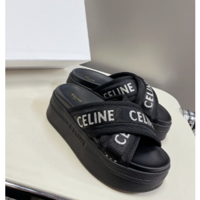 在庫処分・数量限定 CELINE☆セリーヌ サンダル 厚底 美品箱付 - 通販
