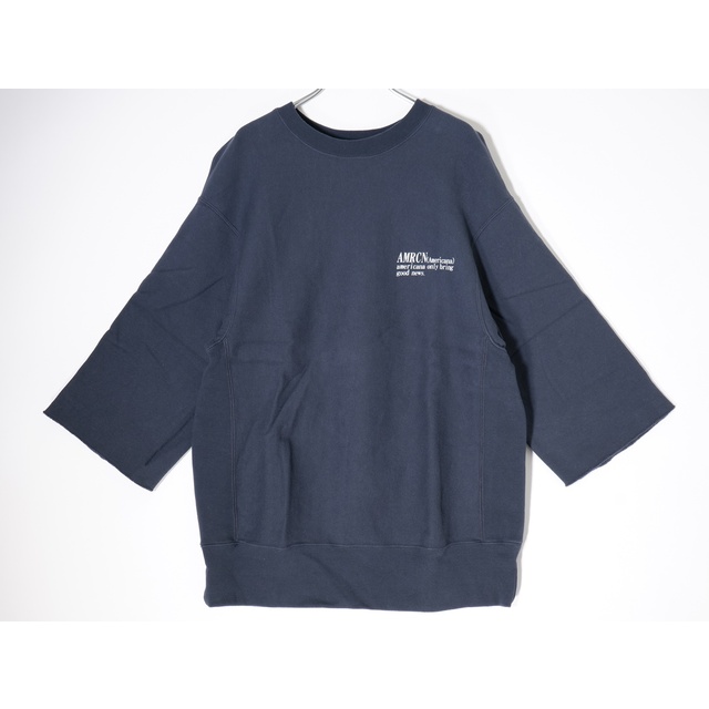 Americanaアメリカーナ 2021AW L'Appartementアパルトモン別注Halfsleeve Logo Sweat(ハーフスリーブロゴスウェット)【フリー】【LTSA70716】 Americanaアメリカーナ 2021AW L'Appartementアパルトモン別注Halfsleeve Logo Sweat(ハーフスリーブロゴスウェット)【フリー】【LTSA70716】
