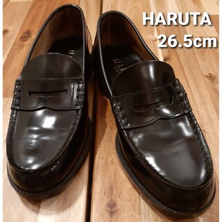 ハルタ(HARUTA)のハルタ　本革　ローファー　ブラック　26.5cm(ドレス/ビジネス)