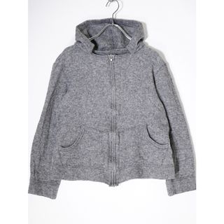 コムデギャルソン(COMME des GARCONS)のtricot COMME des GARCONSトリココムデギャルソン 縮絨ウールカシミヤ混 フルジップ後付けニットパーカー【M】【LKNA70795】(ニット/セーター)