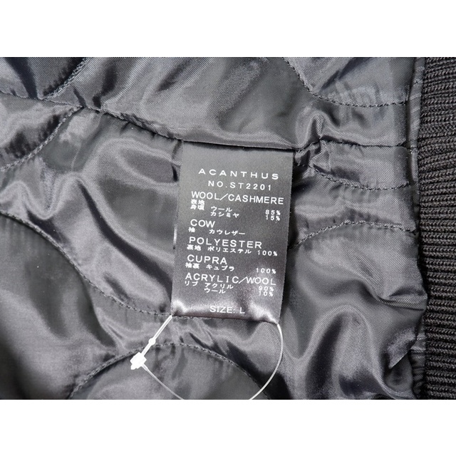 ACANTHUSアカンサス 2022AW Studium Jacket スタジアムジャケット(袖