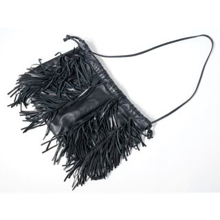 GOOD GRIEF Lamb Leather Fringe Bag