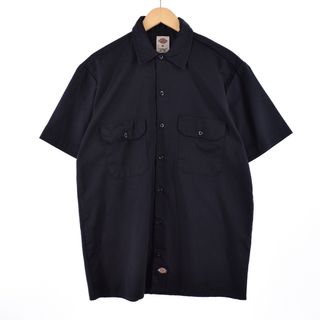 ディッキーズ(Dickies)の古着 ディッキーズ Dickies 半袖 ワークシャツ メンズL /eaa339699(シャツ)