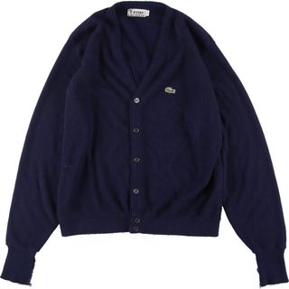 ラコステ(LACOSTE)の古着 70年代 ラコステ LACOSTE IZOD アクリルニットカーディガン メンズL ヴィンテージ /eaa338124(カーディガン)