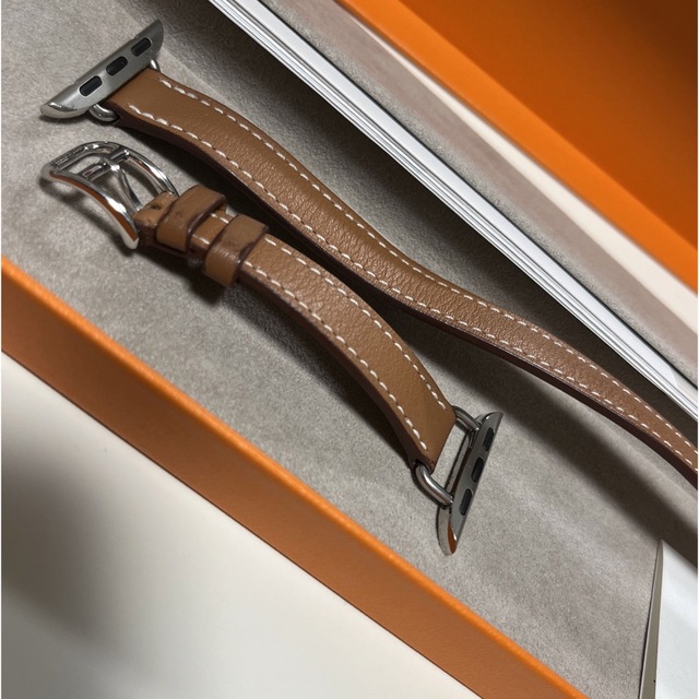 エルメス Hermes Apple Watch レザーベルト ゴールド