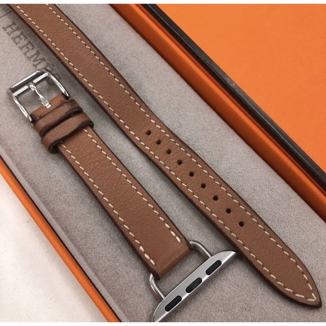 エルメス Hermes Apple Watch レザーベルト ゴールド