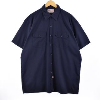 ディッキーズ(Dickies)の古着 ディッキーズ Dickies 半袖 ワークシャツ メンズXXL /eaa339694(シャツ)