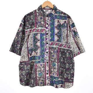 古着 TAPESTRY 総柄 半袖シャツ レディースXXL /eaa338543(シャツ/ブラウス(半袖/袖なし))