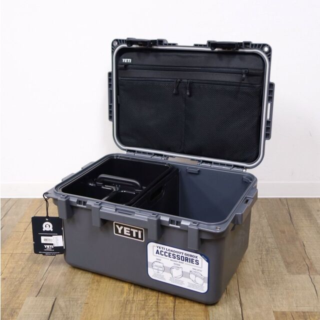 未使用 イエティ YETI LOADOUT GOBOX 30 チャコール ロードアウト ゴーボックス コンテナ キャンプ アウトドア