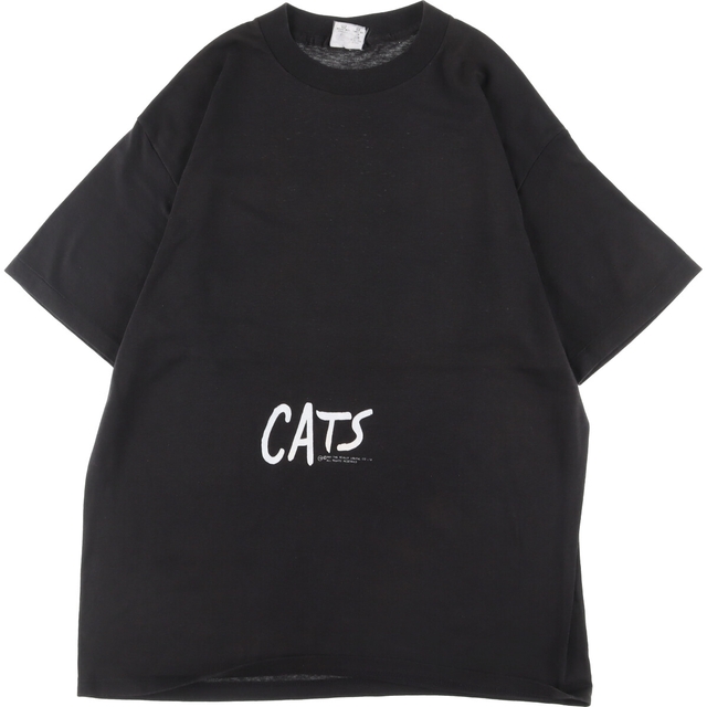 80年代 touch of gold CATS キャッツ 両面プリント プリントTシャツ USA製 メンズL ヴィンテージ /eaa338300