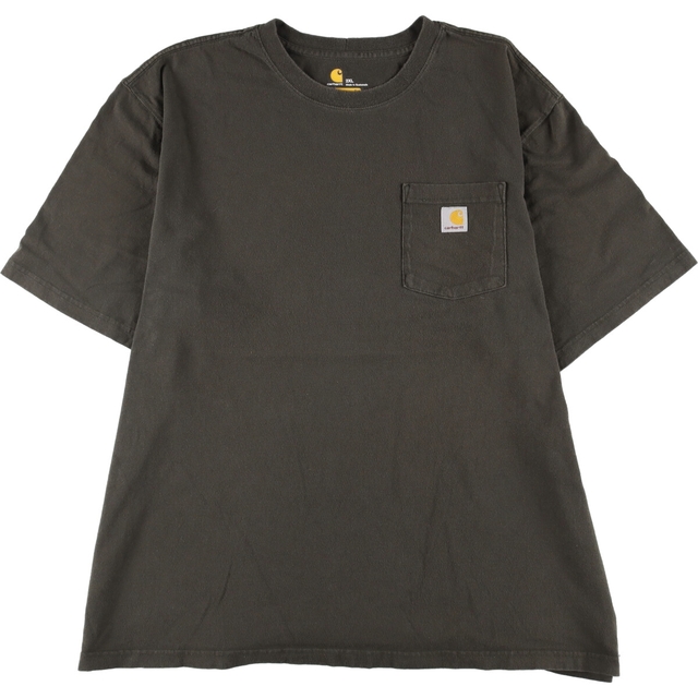 ビッグサイズ カーハート Carhartt ORIGINAL FIT 半袖 ワンポイントロゴポケットTシャツ メンズXXXL /eaa338345