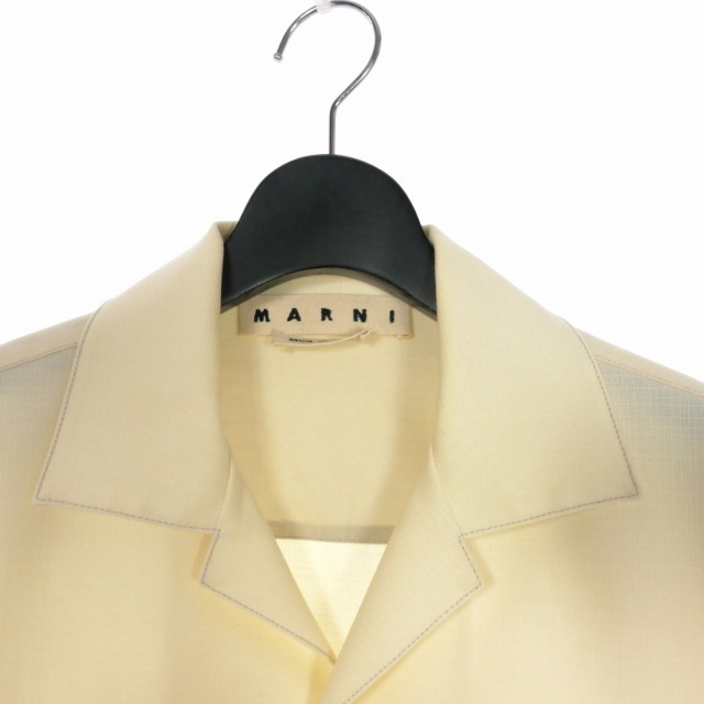 マルニ MARNI リップストック オープンカラーシャツ 半袖 ナ46 2