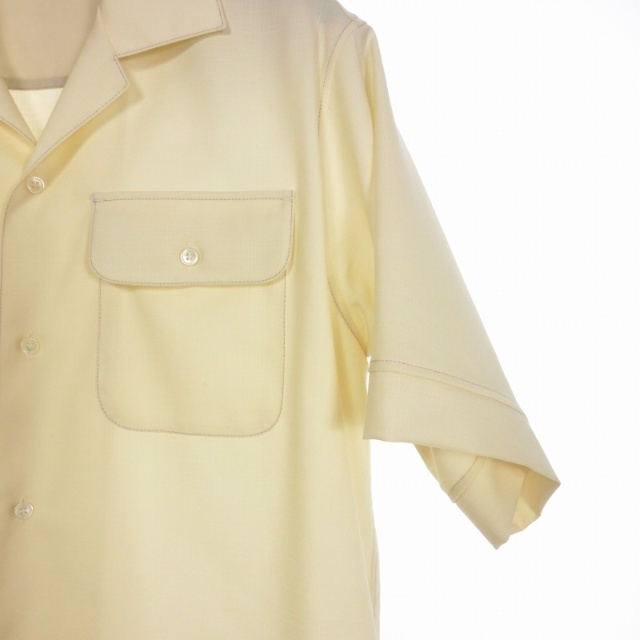 マルニ MARNI リップストック オープンカラーシャツ 半袖 ナ46
