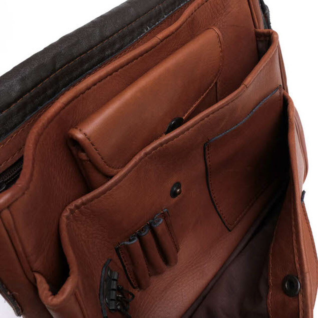 ポーター 吉田カバン／PORTER バッグ ショルダーバッグ 鞄 メンズ 男性 男性用レザー 革 本革 ブラウン 茶  206-02525 BARON SHOULDER BAG バロン フラップ式 メッセンジャーバッグ