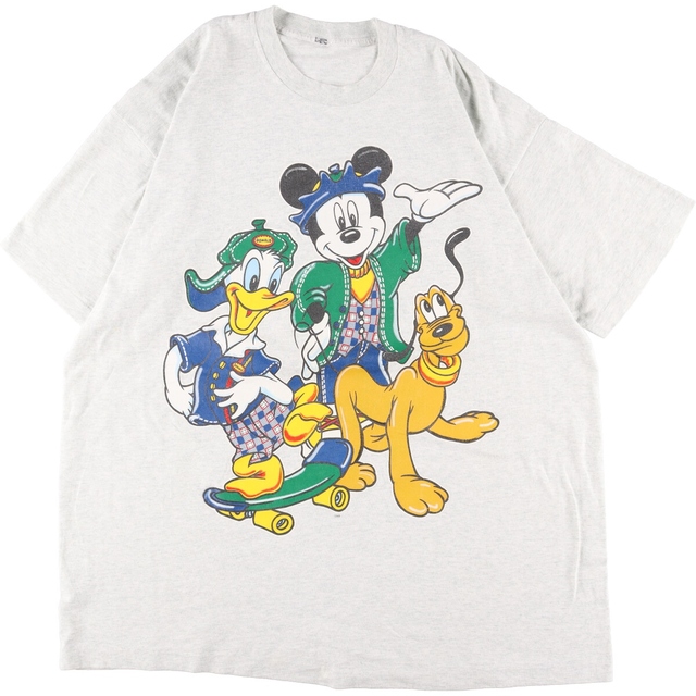 ビッグサイズ UNKNOWN DISNEY ディズニー キャラクタープリントTシャツ フリーサイズ /eaa338493