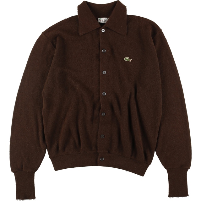 LACOSTE - 古着 70年代 ラコステ LACOSTE IZOD 襟付き アクリルニット