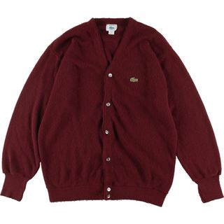 ラコステ(LACOSTE)の古着 80年代 ラコステ LACOSTE IZOD アクリルニットカーディガン USA製 メンズXL ヴィンテージ /eaa333693(カーディガン)