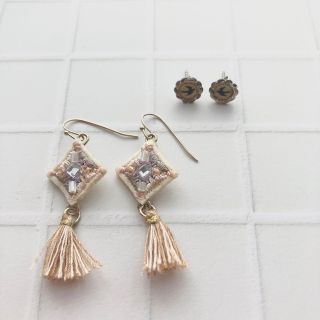 フリンジピアスとツバメピアス2点セット！燕(ピアス)