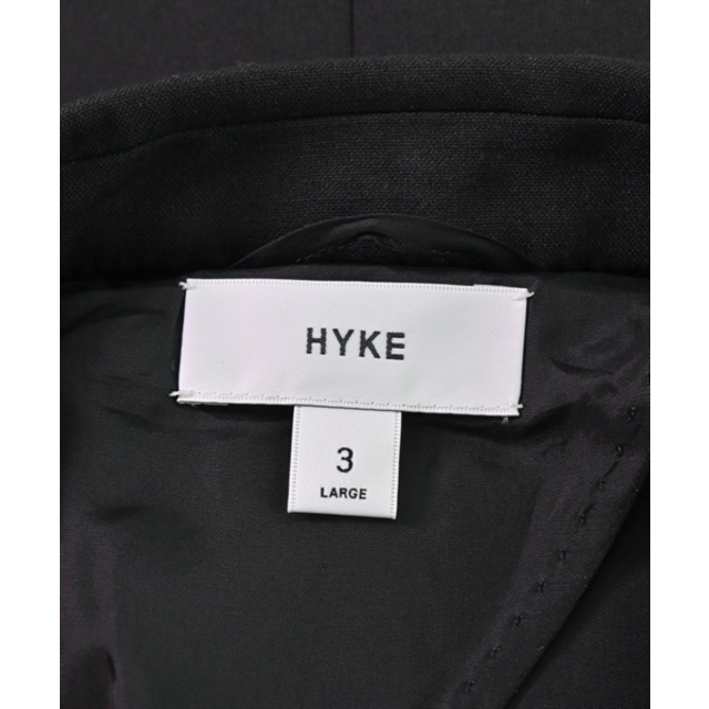 HYKE ハイク チェスターコート 3(L位) 黒 | kentwaterpurifiersbd.com