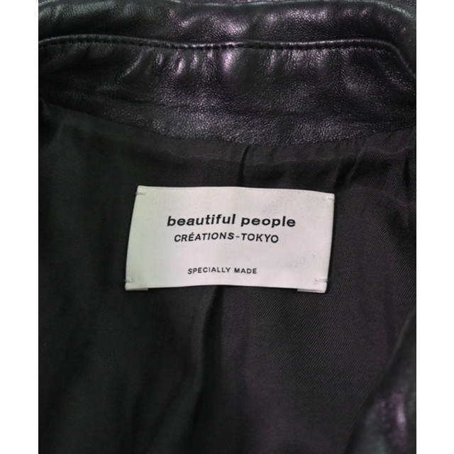 beautiful people - beautiful people ライダース 140(S位) 黒 【古着