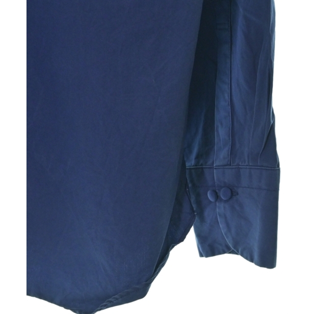 なし透け感BRU NA BOINNE ブルーナボイン カジュアルシャツ 2(M位) 紺
