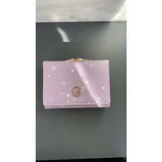 レディース　折り畳み財布　むらさき　コンパクト財布　1000円ポッキリ(財布)