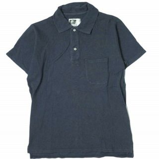 エンジニアードガーメンツ(Engineered Garments)のEngineered Garments エンジニアードガーメンツ アメリカ製 鹿の子ポロシャツ M ネイビー 半袖 旧タグ トップス【中古】【Engineered Garments】(ポロシャツ)