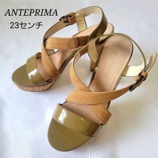 アンテプリマ(ANTEPRIMA)のANTEPRIMA アンテプリマ サンダル 23cm ヒール ストラップ(サンダル)