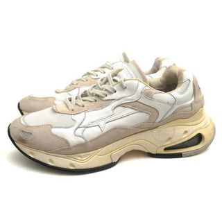 プレミアータ(PREMIATA)のプレミアータ／PREMIATA シューズ スニーカー 靴 ローカット メンズ 男性 男性用スエード スウェード レザー 革 本革 オフホワイト 白 ホワイト  023 SHARKY ダッドスニーカー ヴィンテージ加工(スニーカー)