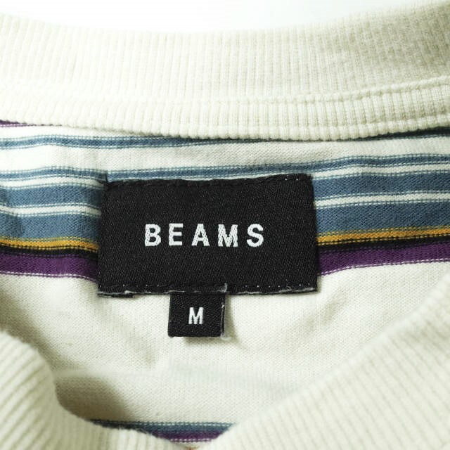 BEAMS(ビームス)のBEAMS ビームス マルチボーダーTシャツ 11-04-1169-146 M TAUPE 半袖 トップス【中古】【BEAMS】 メンズのトップス(Tシャツ/カットソー(半袖/袖なし))の商品写真