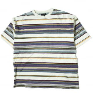 ビームス(BEAMS)のBEAMS ビームス マルチボーダーTシャツ 11-04-1169-146 M TAUPE 半袖 トップス【中古】【BEAMS】(Tシャツ/カットソー(半袖/袖なし))