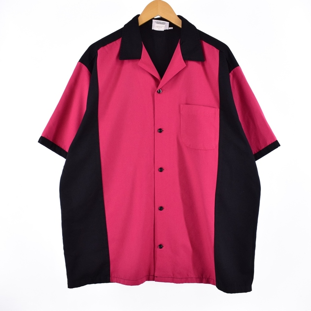 CRUSIN USA オープンカラー ボウリングシャツ メンズXL /eaa33865677cm身幅