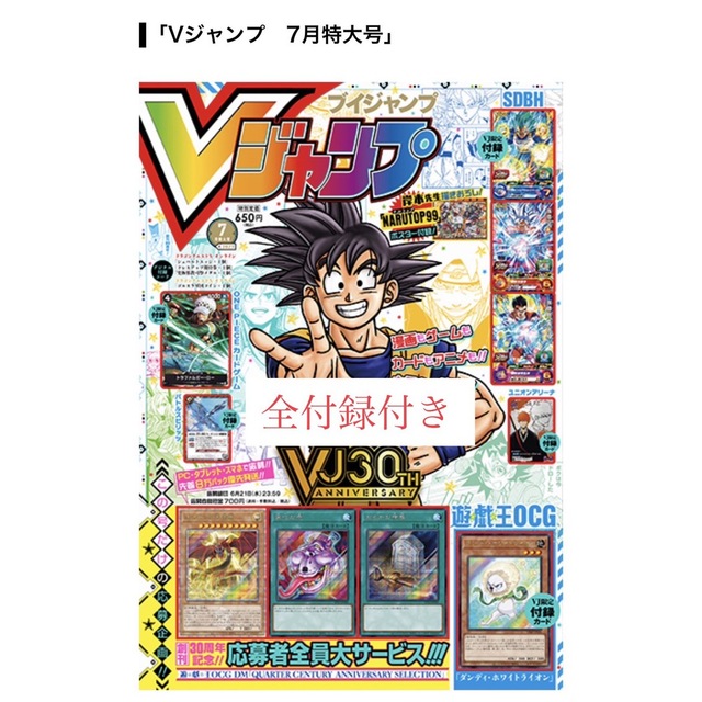 集英社(シュウエイシャ)のVジャンプ　7月号　全付録付き エンタメ/ホビーの漫画(漫画雑誌)の商品写真