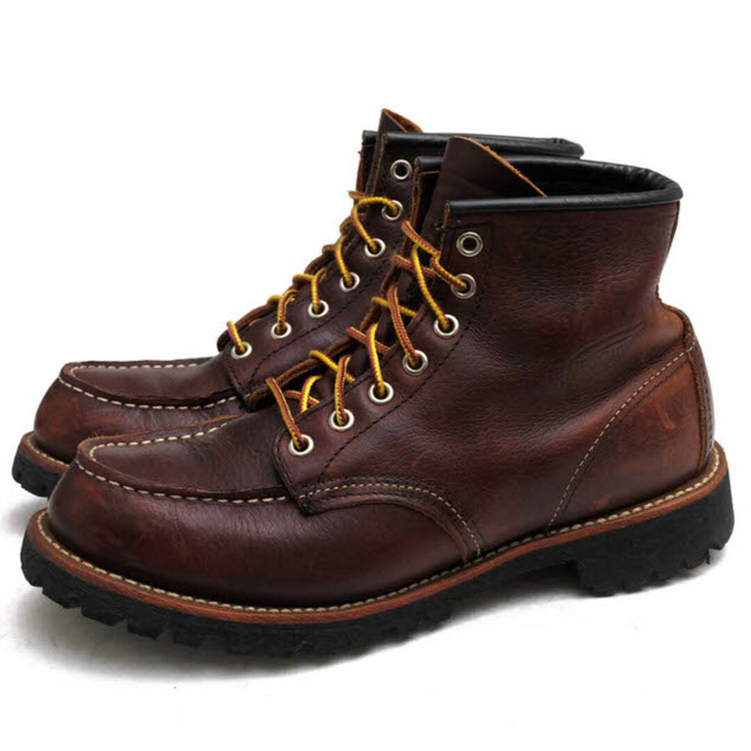 REDWING(レッドウィング)のレッドウィング／RED WING ワークブーツ シューズ 靴 メンズ 男性 男性用レザー 革 本革 ブラウン 茶  8146 6 CLASSIC MOC LUG 6インチ クラシック モック ラグソール モックトゥ グッドイヤーウェルト製法 Vibramソール メンズの靴/シューズ(ブーツ)の商品写真