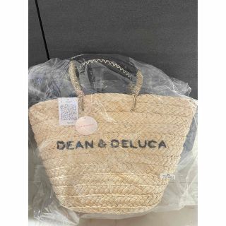 ディーンアンドデルーカ(DEAN & DELUCA)のディーン＆デルーカ ビームス カゴバッグ 保冷バッグ付き 大 ★新品.未開封品★(かごバッグ/ストローバッグ)