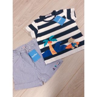 ファミリア(familiar)の新品タグ付き◆familiar Tシャツ半袖　パンツ三分丈(Ｔシャツ)