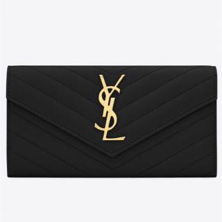 カサンドラ SAINT LAURENT マテラッセ ラージ フラップウォレット-