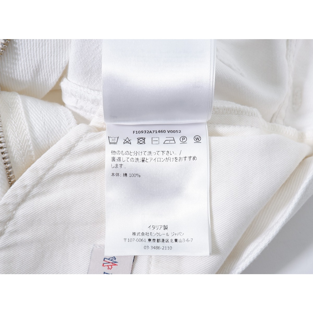 MONCLER - MONCLERモンクレール イタリア製 PANTALONE White MONCLER - MONCLERモンクレール イタリア製 PANTALONE White