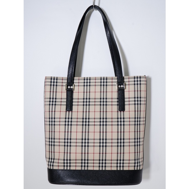 BURBERRY - BURBERRYバーバリー キャンバス×レザー ノバチェック柄