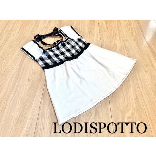 ロディスポット(LODISPOTTO)のLODISPOTTO  リボン　チェック　トップス(カットソー(半袖/袖なし))