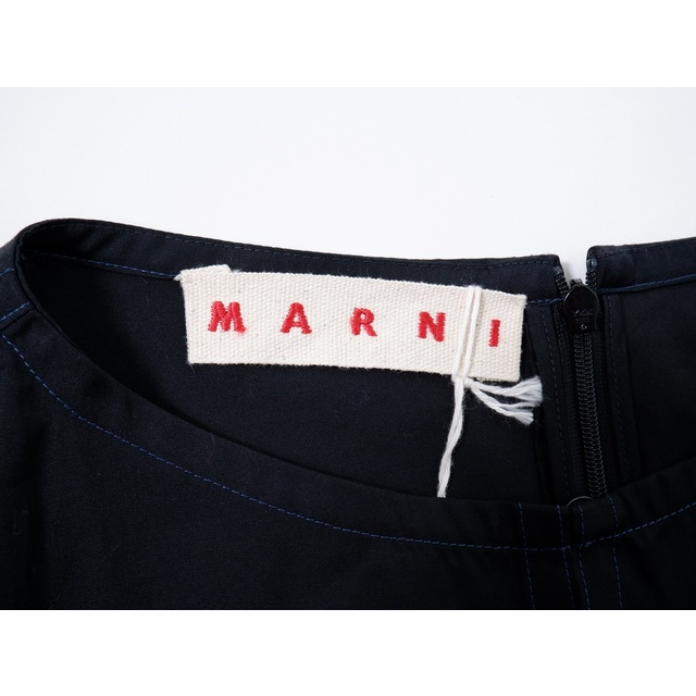 Marni(マルニ)のMARNIマルニ 2022AW COTTON POPLIN ABITOミディ丈ドレス ワンピース新品【38】【LOPA71305】 レディースのワンピース(その他)の商品写真