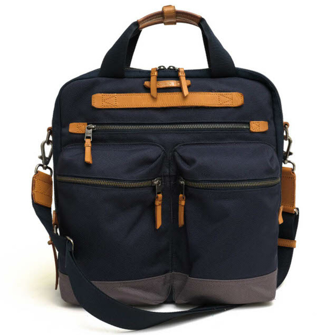 TUMI  Fredrick Backpack レザー リュック ネイビー