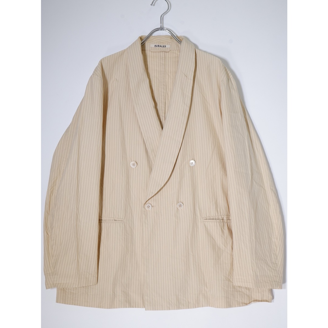 AURALEEオーラリー WASHED FINX TWILL SHAWL COLLAR JACKETフィンクスツイルショールカラージャケット【1】【MJKA71379】