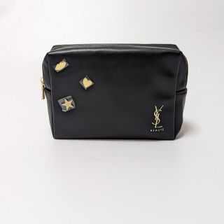 イヴサンローラン(Yves Saint Laurent)の新品 イヴサンローラン スクエア ノベルティ ポーチ ブラック(ポーチ)