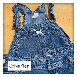 カルバンクライン 胸ロゴ オーバーオール サロペット デニム 純正