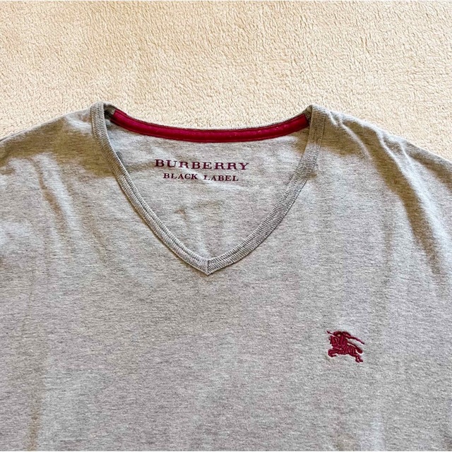 BURBERRY BLACK LABEL(バーバリーブラックレーベル)のBURBERRY BLACKLABEL  長袖Tシャツ グレー メンズのトップス(Tシャツ/カットソー(七分/長袖))の商品写真