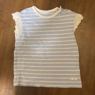 コンビミニ(Combi mini)のコンビミニ　水色　ボーダー　半袖　Tシャツ　女の子　90(Tシャツ/カットソー)